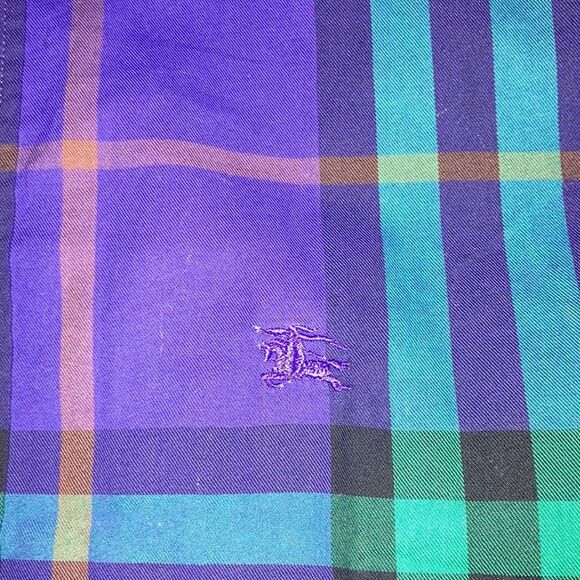 EUC Burberry RARE Authentic Nova Check Button Down Short Sleeve Plaid - Picture 4 of 7
